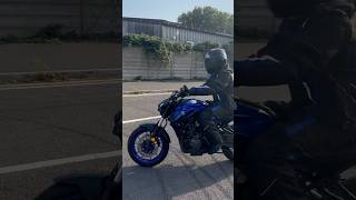 Yamaha MT07 Sound Aggressive Black Widow Cold Start Wheelie💥💨 [upl. by Lower]