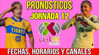 JORNADA 12 LIGA MX FEMENIL APERTURA 2023 FECHAS HORARIOS Y CANALES [upl. by Settle]