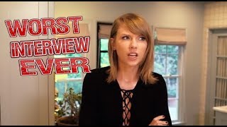 Taylor Swift  Worst Interview Ever [upl. by Anela]