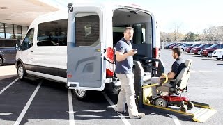 Ford Transit  Wheelchair Accessible Customizable Side or Rear Wheelchair Lift  AMS Vans [upl. by Orutra]