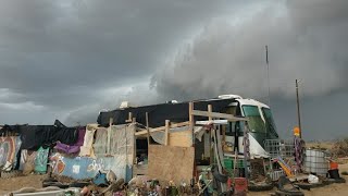 Slab City California 2024 rain southerncalifornia atmospheric winterstorm [upl. by Dearden]