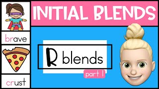 R Blends BR CR DR FR  Phonics for Kids part 1 [upl. by Odelinda477]