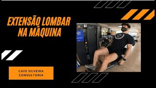 Extensão Lombar na Máquina [upl. by Notloc]