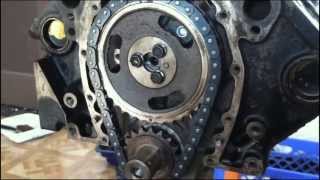 How to build a Chevy 383 Part 3 How To Install a Cam amp Timing Chain [upl. by Ecaroh802]