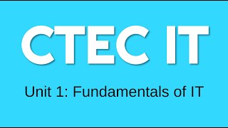 Cambridge Technicals IT  Unit 1 Exam Overview amp Introduction [upl. by Davina]