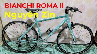 89 tr BIANCHI ROMA II Khung Sườn Nhôm group Shimano SORA LH 0939086797 [upl. by Richer]