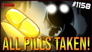 ALL PILLS TAKEN RUN  The Binding Of Isaac Repentance  1158 [upl. by Adnaval624]