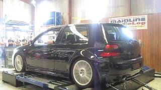 VW Golf Mk4 R32 Dyno Run [upl. by Eiliah]