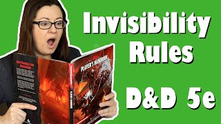 Invisibility in DnD 5th Edition  How to figure it out during adventures [upl. by Nevear799]