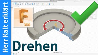 Fusion 360 Rad modellieren – Drehen Linien Abhängigkeiten [upl. by Lukas]