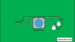 Rotary Changeover with Connection  rotary Change our connection  change over with blub [upl. by Led]