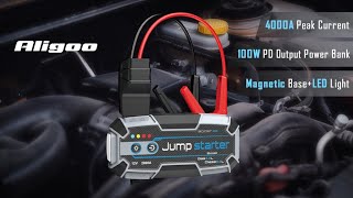 Now on Kickstarter 4000A Super Safe Car Battery Jump Starter [upl. by Ardelle375]