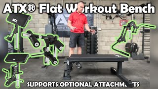 SAMS REVIEW ATX® Flat Workout Bench Attachment  ATXFBX620 [upl. by Alicec784]