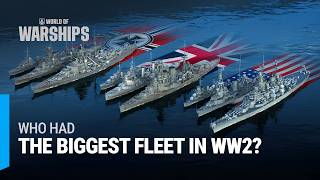 World War 2 Navy Comparison — Fleets Evolution 1939–1946 [upl. by Maples999]