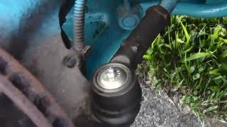 How to Remove Install Outer Tie Rod End  Mercury Mystique Ford Contour 19952000 [upl. by Disario742]