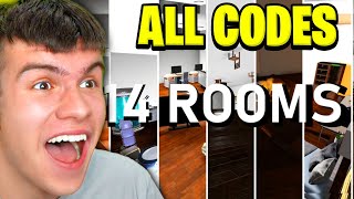 ALL 14 ROOM CODES In Roblox Escape Room [upl. by Ettezoj]