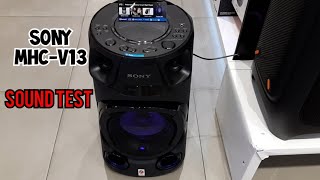 Sony MHCV13 High Power Audio System  Bass Sound Test and looks [upl. by Yarezed]