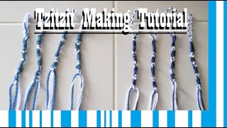 Lets Make Tzitzit Tassel Making Tutorial [upl. by Madigan194]