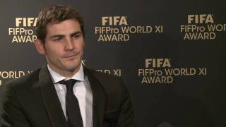 World XI FIFPro talks with Iker Casillas [upl. by Elleiad450]