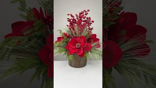 Impress your guests with this stunning magnolia arrangement ❤️shorts diy christmas holiday [upl. by Otilia]