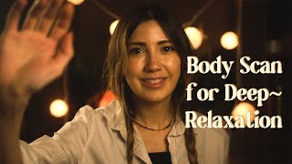 ASMR  Guided Body Scan Layered Sounds Hand Movements Gentle Rain [upl. by Asilad]