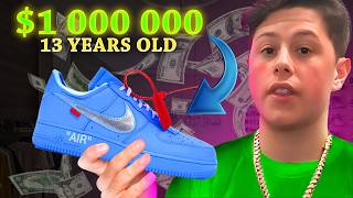 He became the YOUNGEST MILLIONAIRE by Reselling Sneakers [upl. by Bishop]