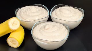 Bananenmousse Dessert in 5 Minuten Meine Familie liebt diese neue Bananenmousse [upl. by Nettirb577]