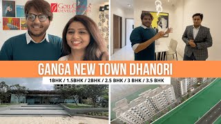 1 15 2 25 3 35 BHK  Ganga New Town Dhanori  Sample Flat  Location  Price  Porwal Road [upl. by Tisdale702]