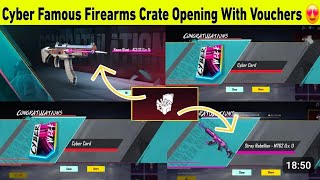 Cyber famous fireabms crate opening  🔥pubgmobile bgmi [upl. by Giavani308]