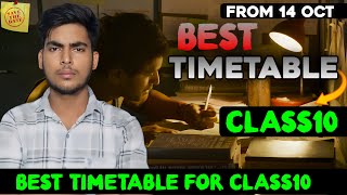 Best Timetable for Class10  Timetable For Class10 Board Exams 2025  How to Make Timetable [upl. by Ainocal716]