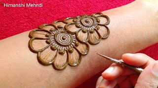 chhath Puja special mehndi designs full hand  mehandi ka design  mehndi design simple mehdi design [upl. by Mufi489]