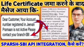 स्पर्श ने क्यों कहा SBI API Identification कराओ  Account No regd in Jeevan Pramaan is not Active [upl. by Gerrard]