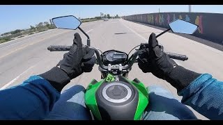 Kawasaki Z125 Pro Bazzaz ZAFM Install and Top Speed Run [upl. by Sidman]