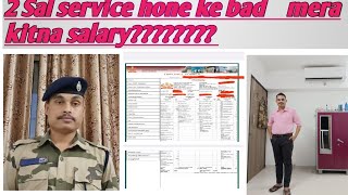 Cisf pay slip 2023  Cisf per month salary  2sal sarvice complete hone ke baad kitna salary [upl. by Leonor188]