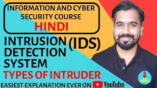 Intrusion Detection System IDS ll Types Of Intruder Explained in Hindi [upl. by Ayenet108]