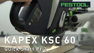 Making the First Cut KSC 60 Cordless Sliding Compound Mitre Saw [upl. by Innoj]