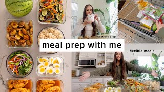 Meal prep with me  Grocery haul  easy prep for healthy meals all week [upl. by Alhak293]