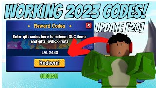 UPDATE 20 CODES  Blox Fruits ROBLOX [upl. by Socha]