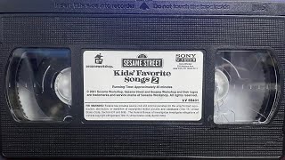 Opening to Sesame Street Kids Favorite Songs 2 VHS 2001 [upl. by Yenohtna24]