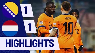 Bosnia vs Netherlands 11 All Goals amp Highlights 2024 [upl. by Porte]