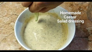 HOW TO MAKE CAESAR SALAD DRESSING without ANCHOVY  HOMEMADE MAYO SALAD DRESSING RECIPE My Version [upl. by Ahsrav850]