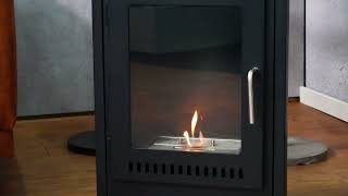 Carson  Small Bioethanol Wood Stove Fireplace [upl. by Lindsey798]