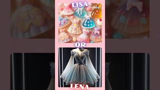 Lisa 🆚 Lena 💙🩷💜💚🧡🫵🏻👇🏽quiz candy lisa lena choose [upl. by Caspar]