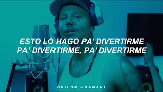 RESIDENTE  BZRP Music Sessions 49 Letra Esto lo hago pa divertirme [upl. by Arded]