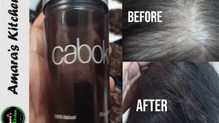 How to use caboki  caboki hair loss concealer  by  AMARAS KITCHEN [upl. by Ayisan]