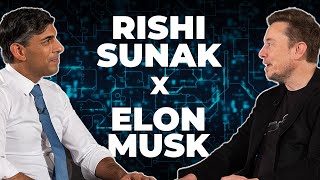 Rishi Sunak amp Elon Musk Talk AI Tech amp the Future [upl. by Dorion]