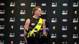 AFL DRAFT  Pick one Sam Lalor Richmonds new fendoff king [upl. by Lederer988]