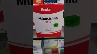 MINOCICLINA PARA EL ACNE Y PARA QUE SIEVE farmacia farmacologia salud medicina salud acne [upl. by Bernardo]