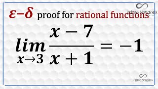 Epsilondelta proof for rational functions [upl. by Penman]