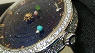 【SIHH2018】梵克雅寶 Lady Arpels Planetarium 詩意星空 行星儀腕錶 [upl. by Carola]